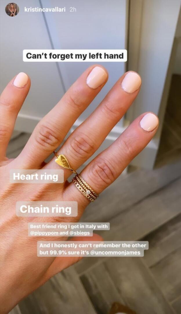 Kristin Cavallari - Instagram story | rings style