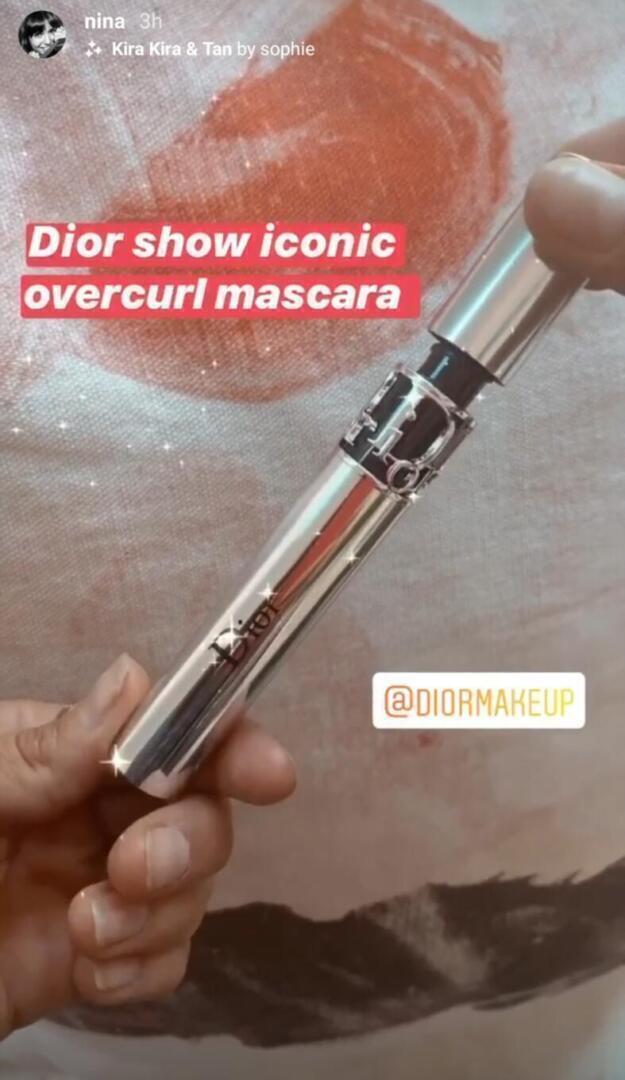 Nina Dobrev - Instagram story | Dior style