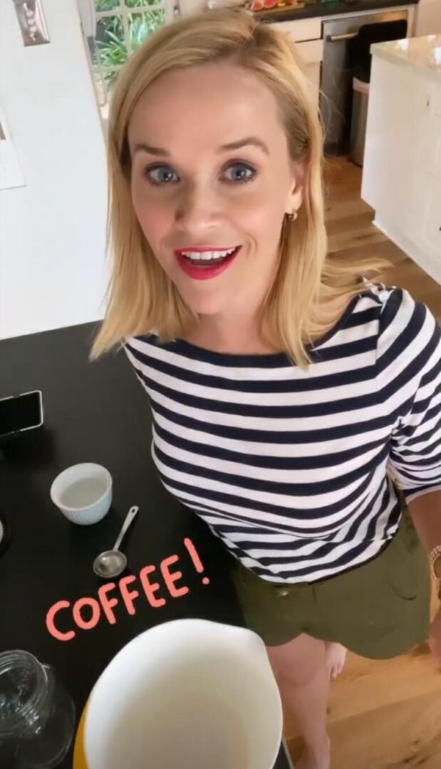 Reese Witherspoon - Instagram post | military style