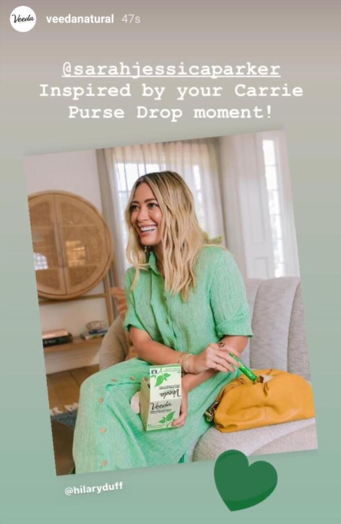 Hilary Duff - Instagram post | shirt style