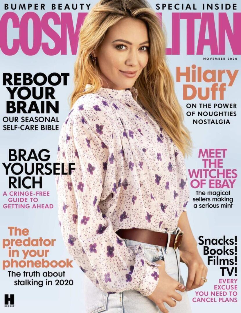 Hilary Duff - Cosmopolitan Magazine | blouse style