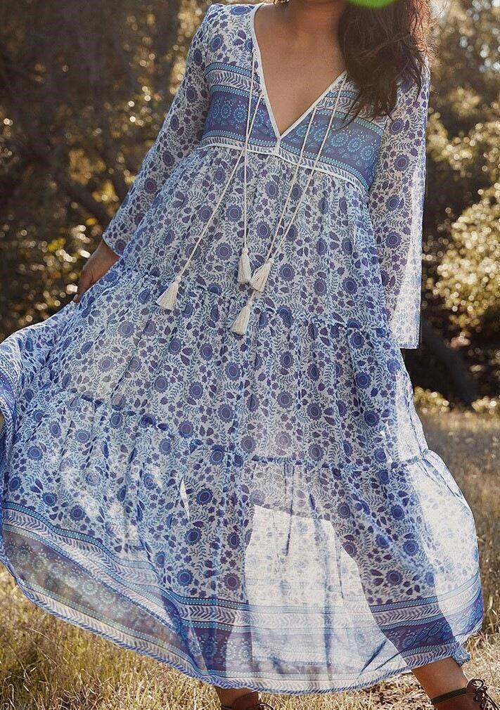 Paloma Midi Dress (Periwinkle Suzani) | style