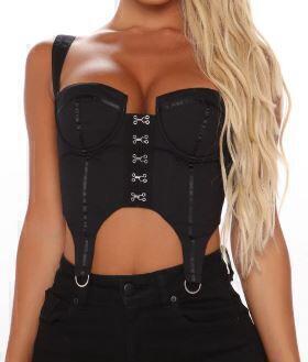 Fashion Nova Seductively Yours Cropped Bustier