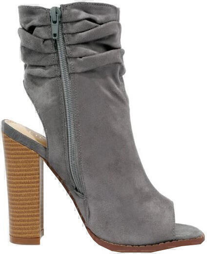 lulus Only the Latest Suede Peep Toe Booties