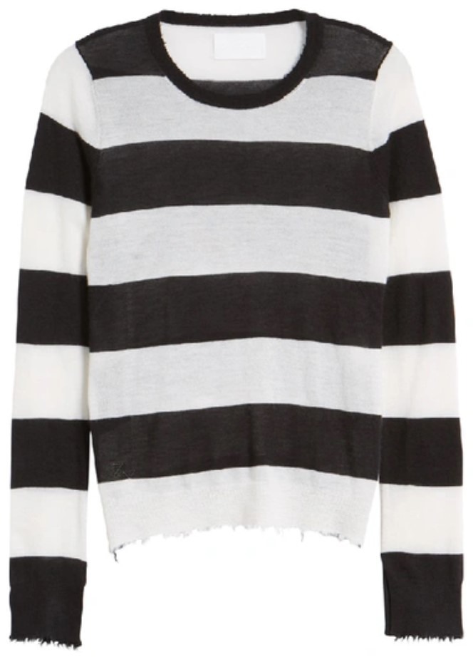 Sweater (Noir Blanc Striped) | style
