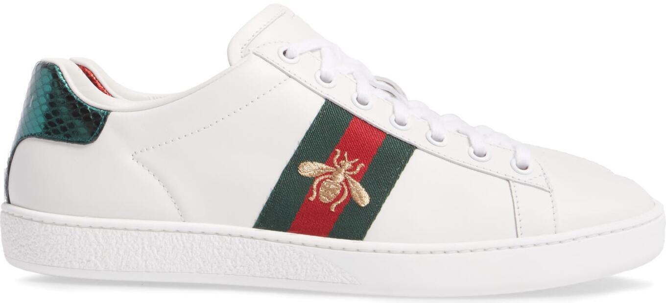 gucci newacesneakers bee green