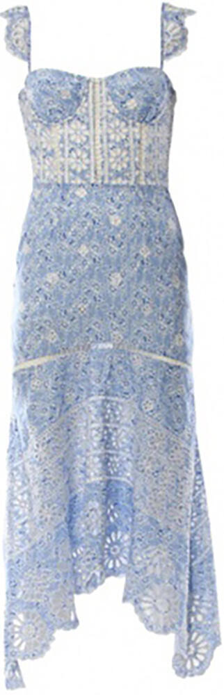 Karina Grimaldi Irma 'Blue Paisley' Dress