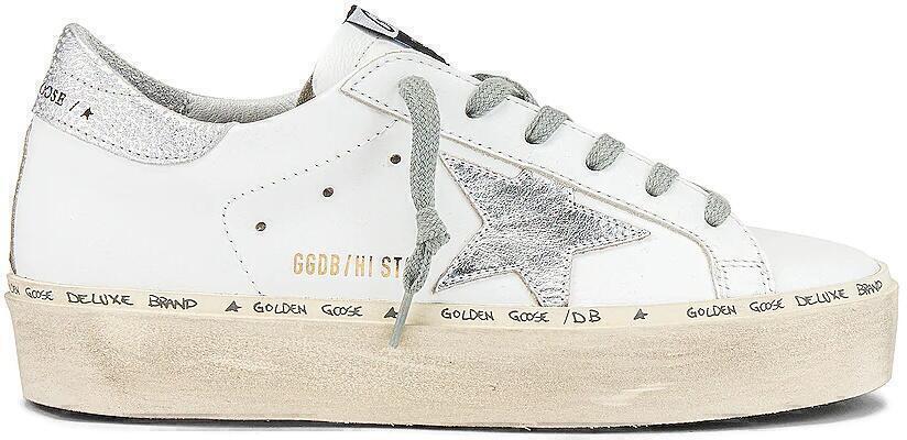 goldengoose histarsneakers white silver