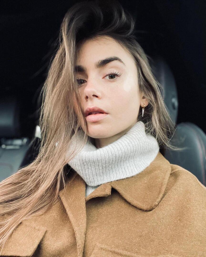 lilycollins coldweather
