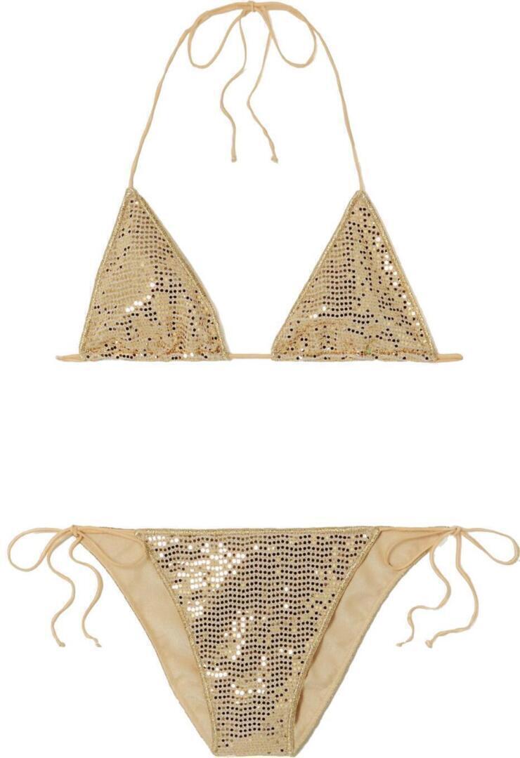 oseree discobikiniset gold sequin