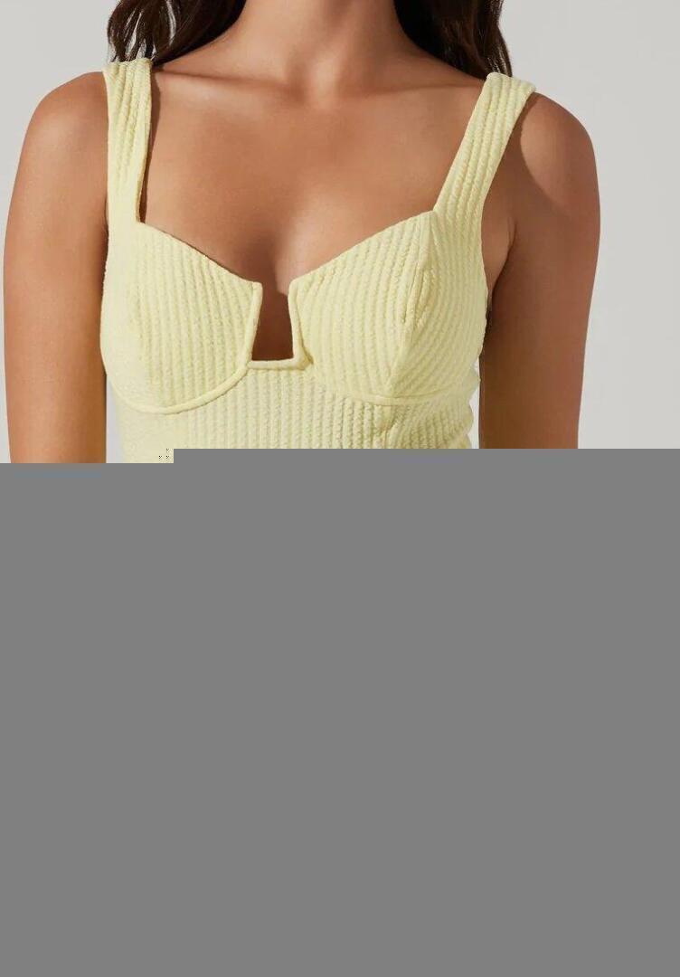 Aria Bustier Bodysuit (Tart Lemon) | style