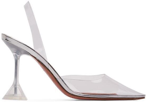 Holli Glass Heels (Transparent, 95mm) | style