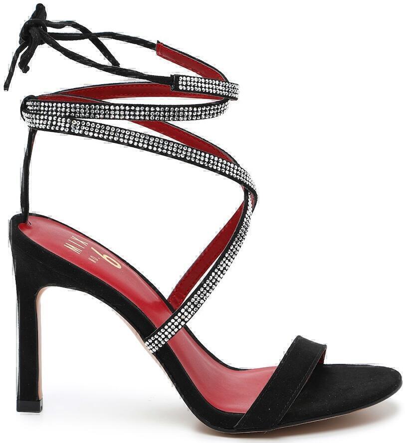 x Chrishell Stause Mesha Heel Sandals (Black/Red) | style