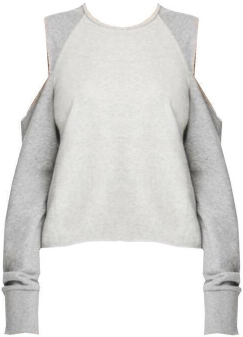 Cold Shoulder Sweater (Grey) | style