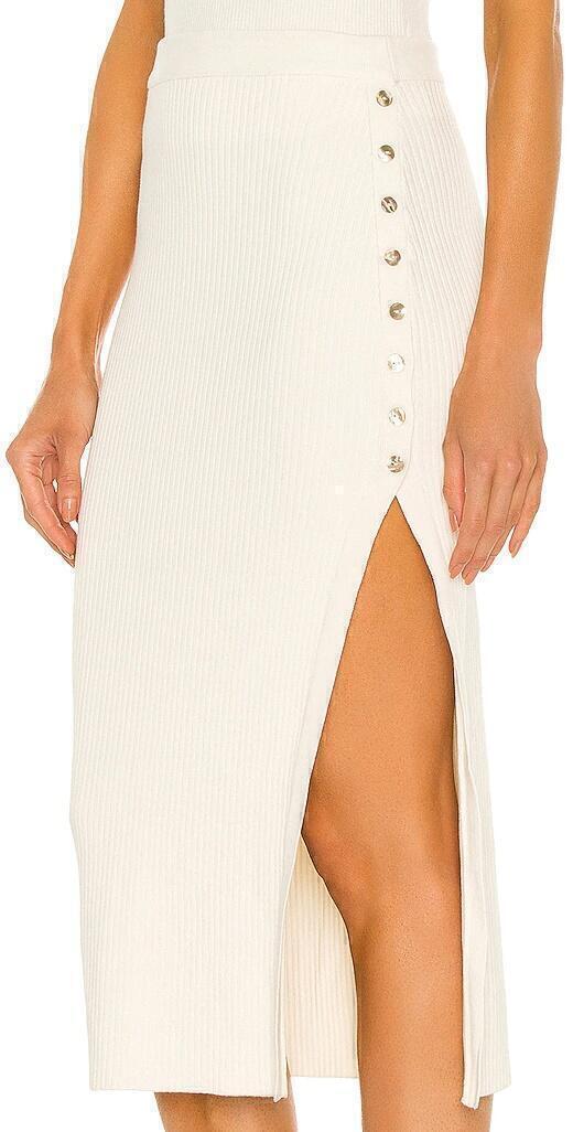 Beatrix Midi Skirt (Ivory) | style
