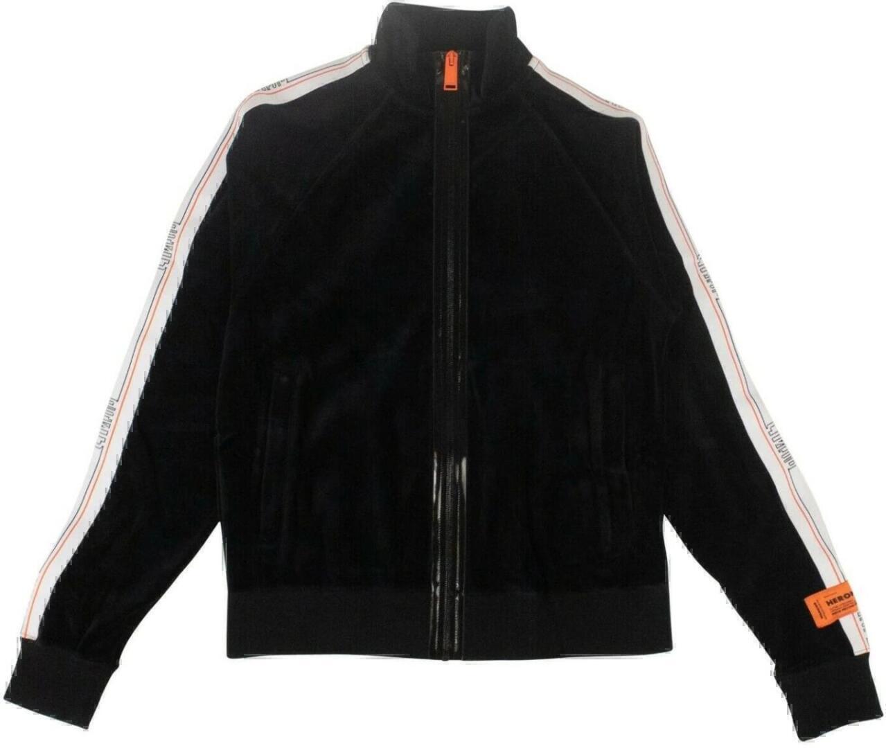 heronpreston logotracksweatshirt black velvet