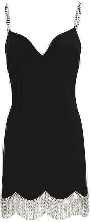 Mini Dress (Black, Crystals) | style