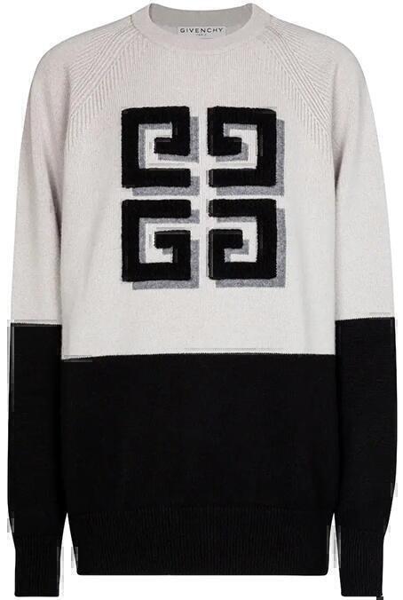 4G Sweater (Black/ White Cashmere) | style