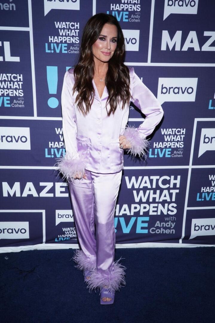 Kyle Richards - Watch What Happens Live With Andy Cohen Appearance | Kyle Richards style