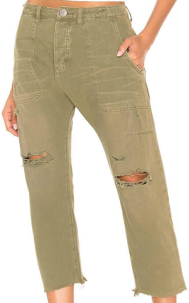 Safari Sinners Crop Jeans (Militaire) | style