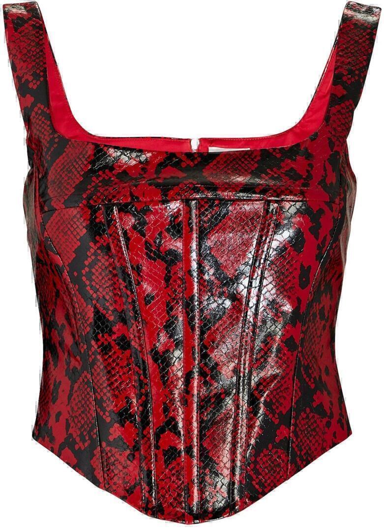 Corset Top (Red Python) | style
