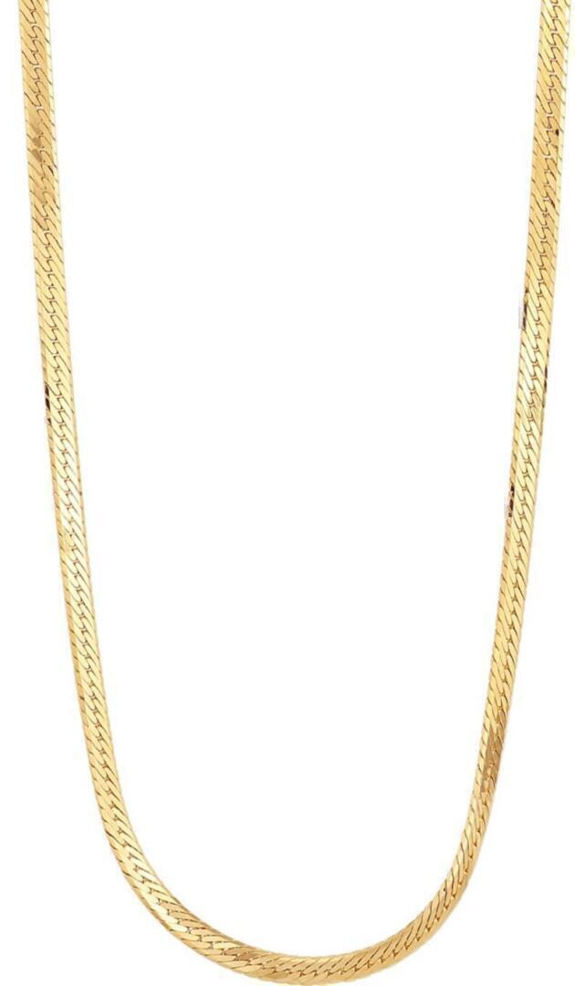 Herringbone Necklace (Gold) | style