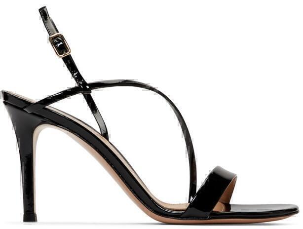 Manhattan Heel Sandals (Black Patent) | style