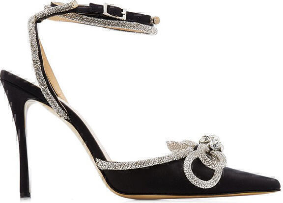 Double Bow Pumps (Black Crystal) | style