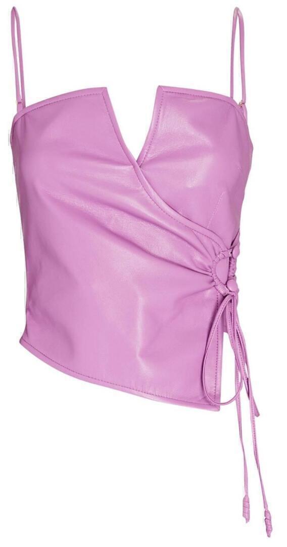 Cosmio Top (Pink Vegan Leather) | style