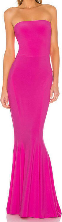 Strapless Fishtail Gown (Orchid Pink) | style