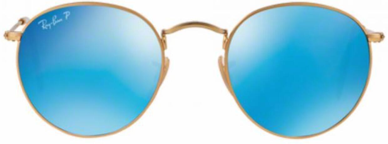 Sunglasses (RB3447, Gold Blue Mirror) | style