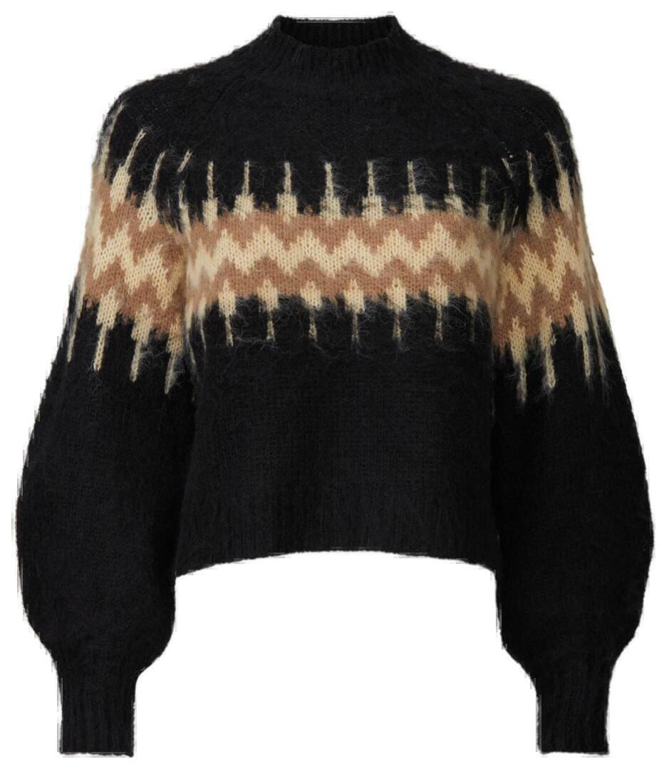 rebeccaminkoff lousweater black brown