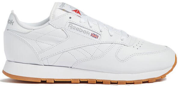 reebok classicleathersneakers white