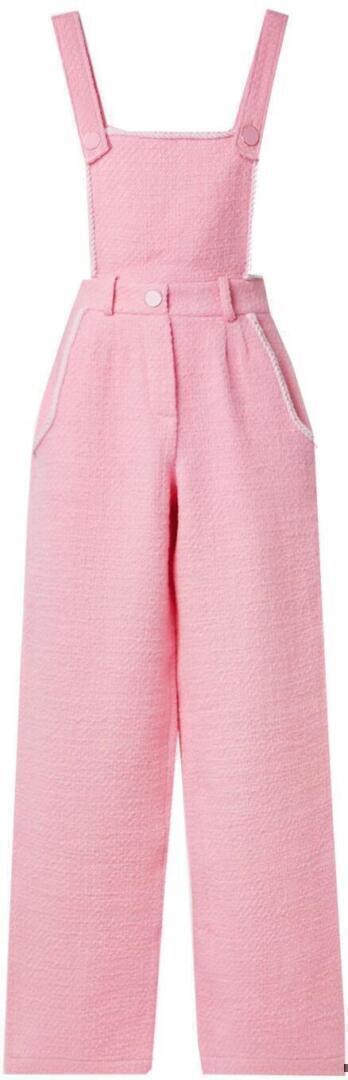 Tweed Jumpsuit (Baby Pink) | style