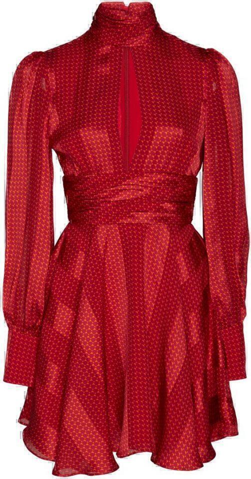 Hadiza Mini Dress (Red Geo Stripes) | style