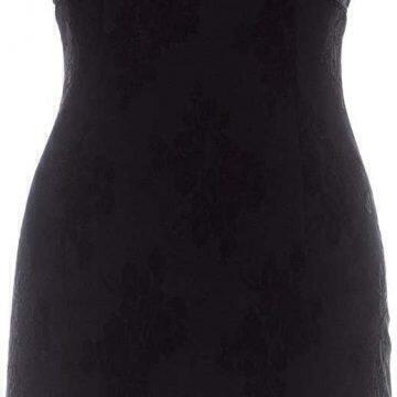 Brocade Mini Dress (Black) | style