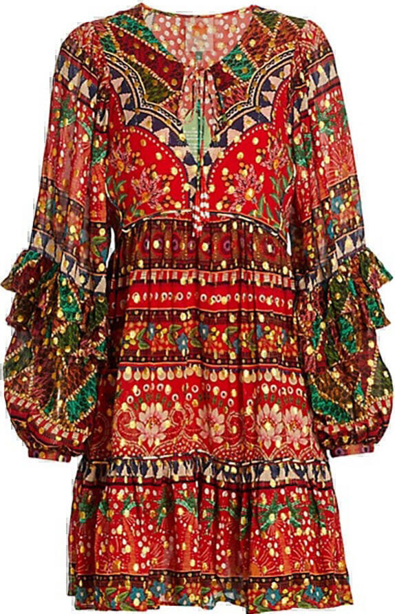 Triquetra Midi Dress (Chilli) | style