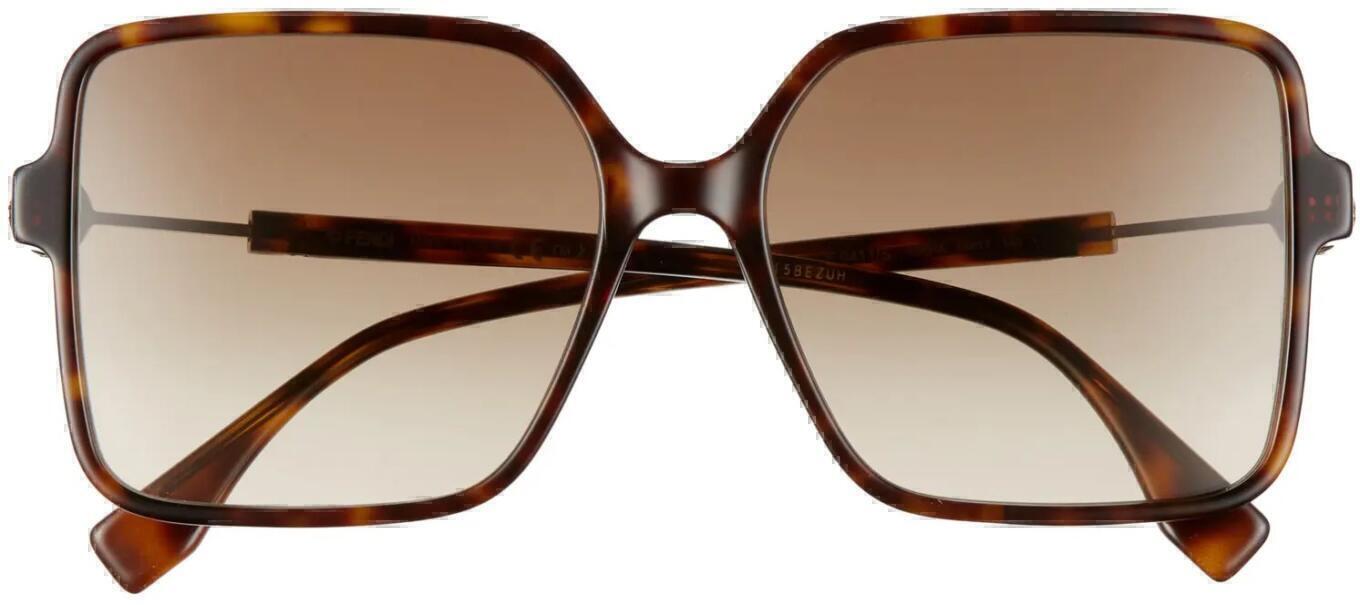 fendi sunglasses darkhavana 58mm