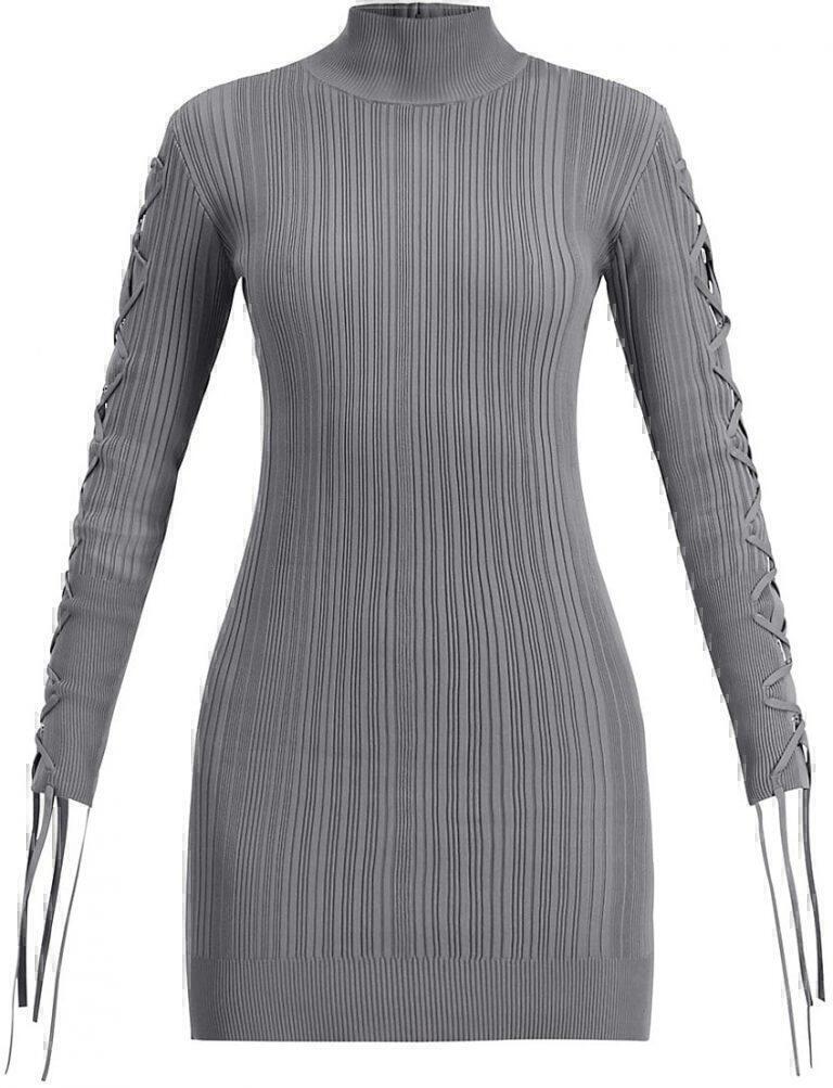 Lace Bodycon Mini Dress (Stone) | style