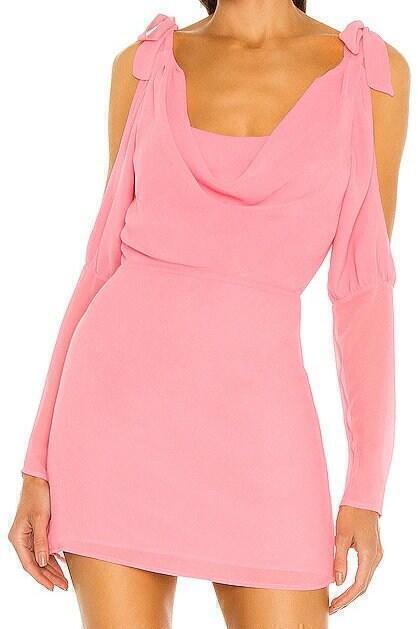 Eliza Mini Dress (Pink) | style
