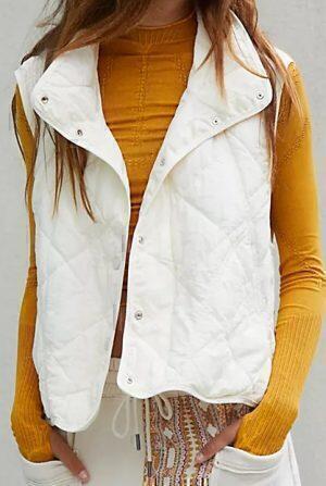 Quinn Quilted Puffer Vest (Brushed Sail) | style