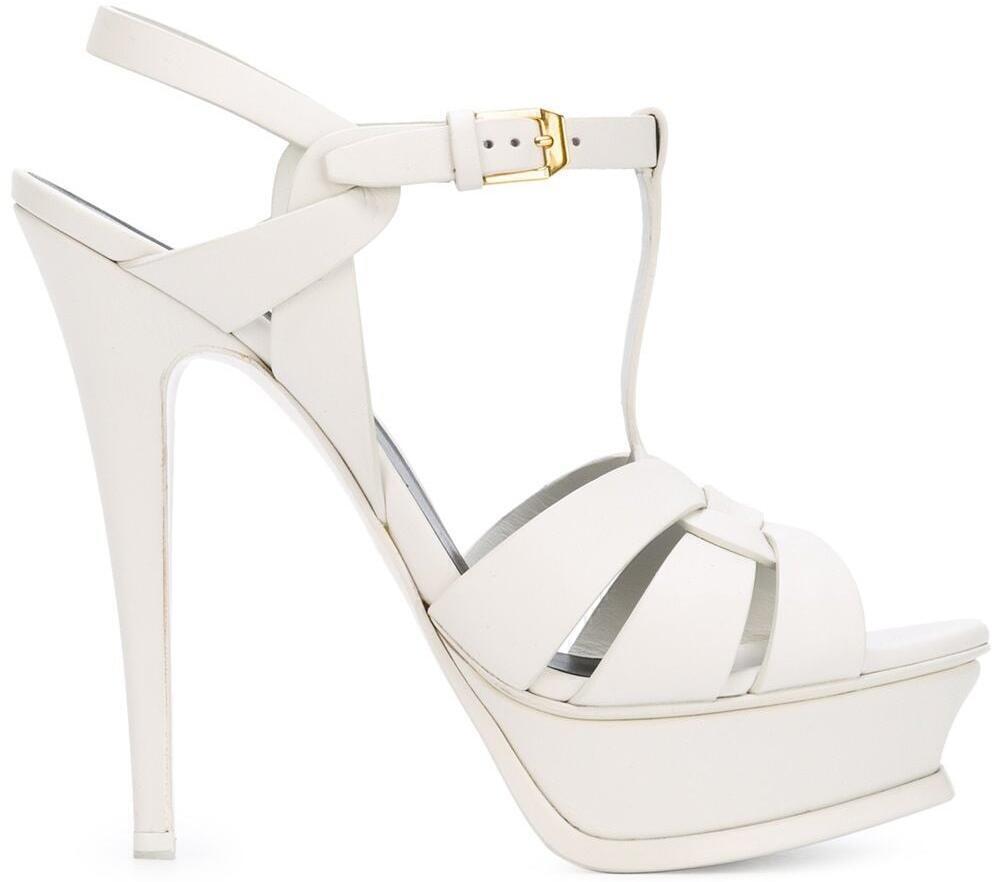 Tribute Platform Heel Sandals (White) | style