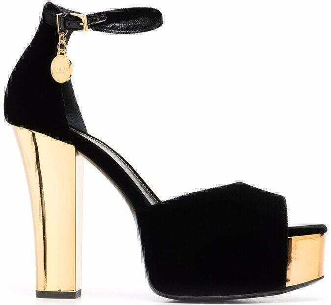 Sandals (Black Velvet Gold FT) | style