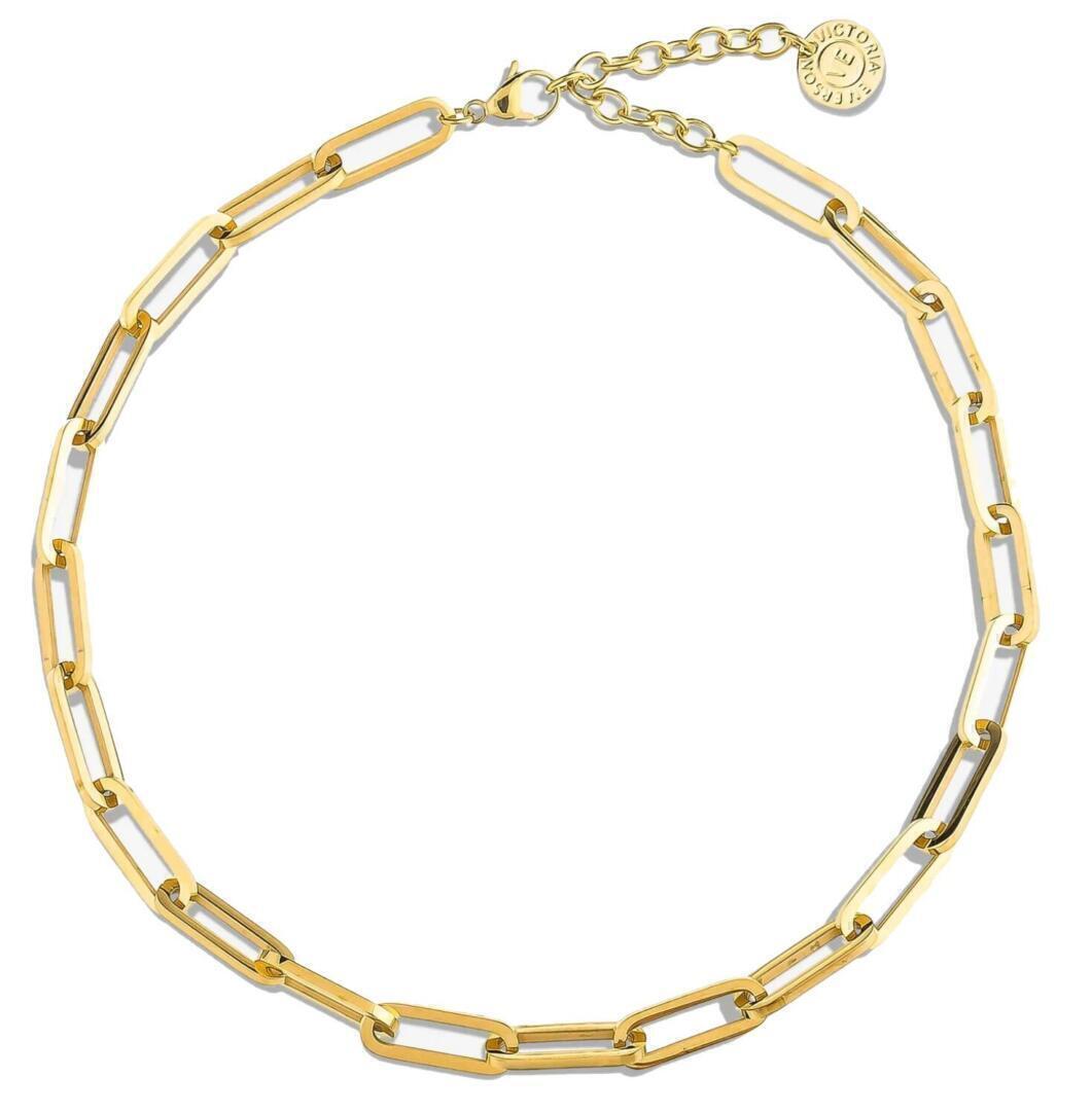 Paperclip Necklace (Gold) | style