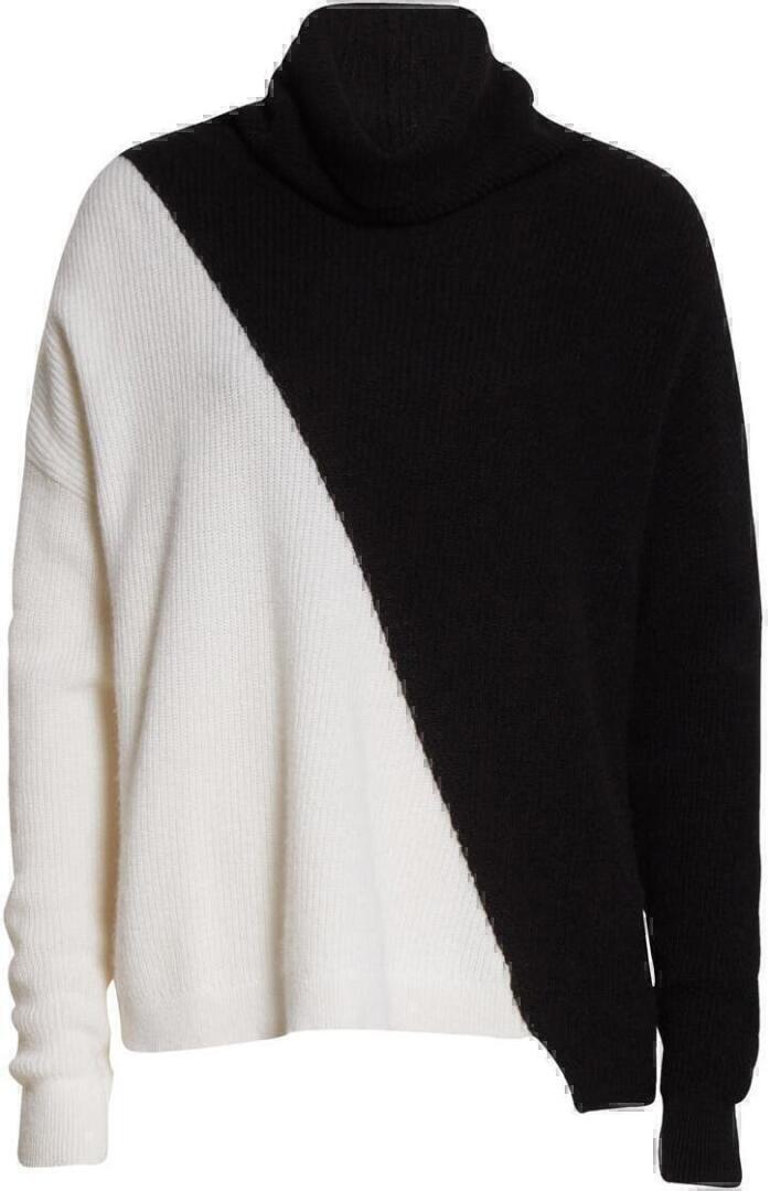 aliceolivia jacobcashmeresweater black soft white