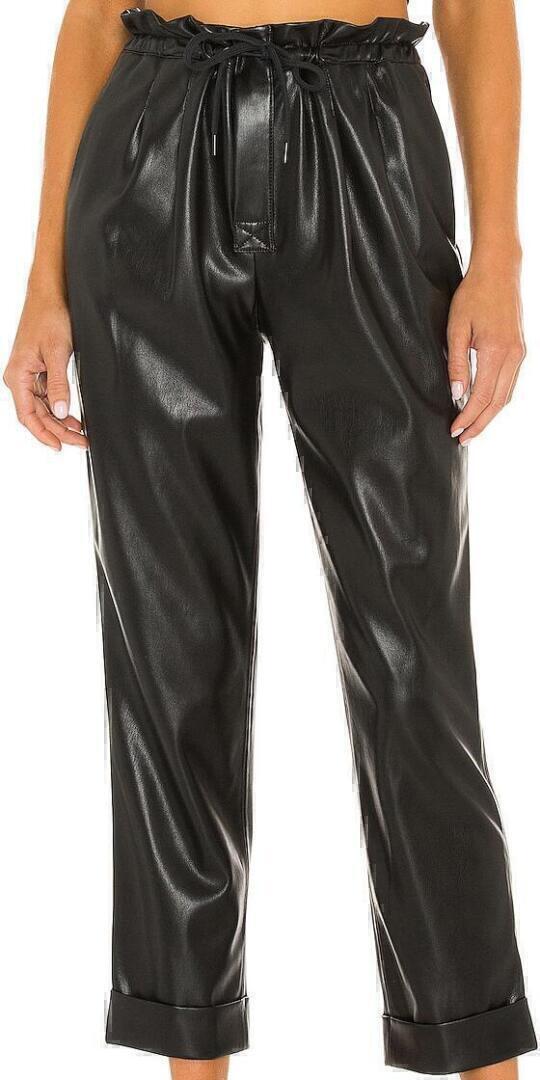 Liliana Vegan Leather Pants (Black) | style