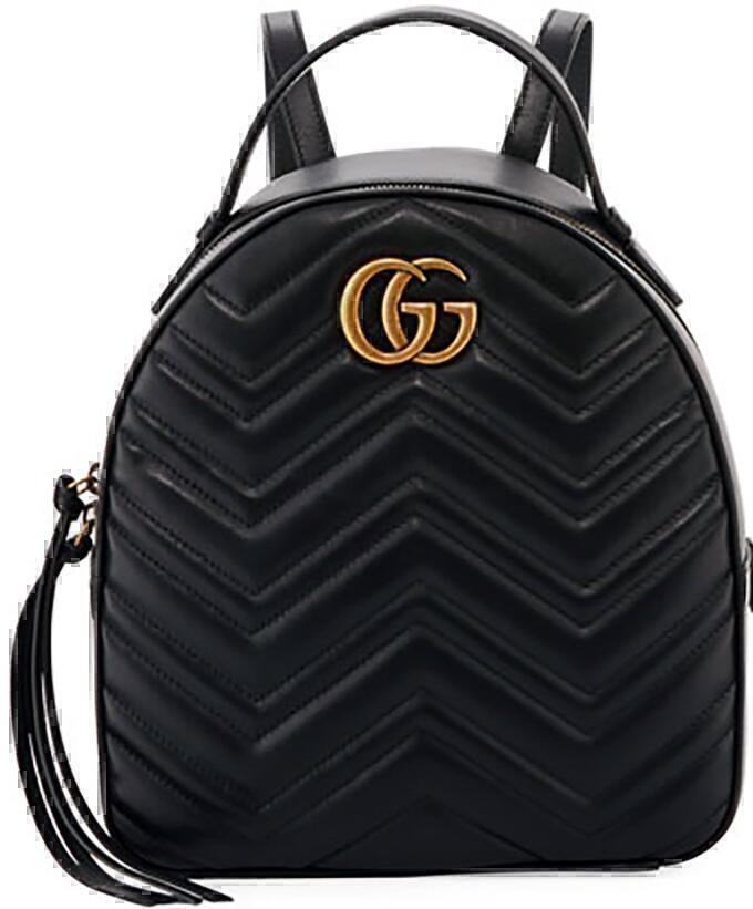 gucci ggmarmontbackpack black gold