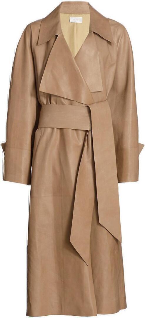therow auleathertrenchcoat beige
