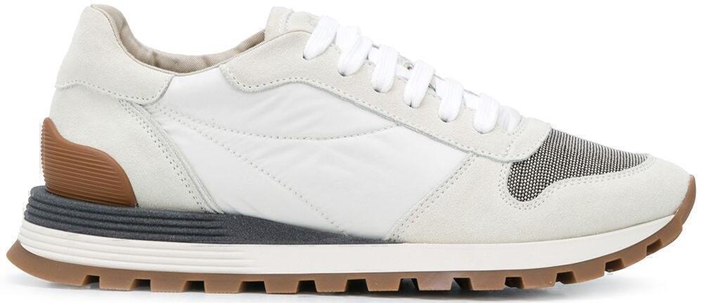 brunellocucinelli colorblocksneakers white grey