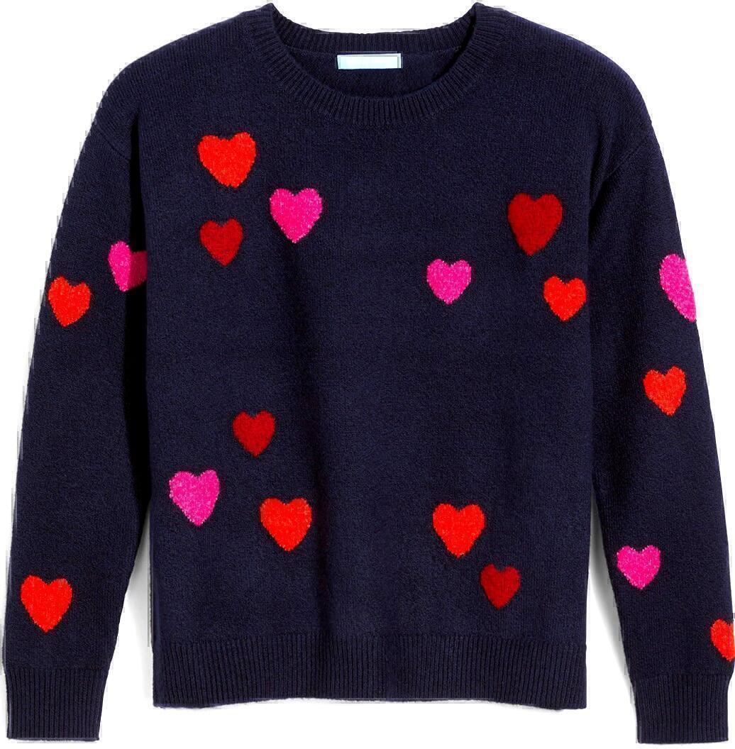draperjames sweater nassau navy heart
